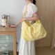 Korean Style INS Fresh Girl Dopamine Simple Large Capacity Fabric Bag Versatile Shoulder Casual Fashion Tote Bag