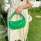 Solid color minimalist fashionable handbag, versatile women's 2025 new summer soft PU women's underarm dumpling bag