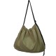 Korean style pleated drawstring new shoulder bag ins blogger style, simple casual versatile large capacity girl crossbody bag