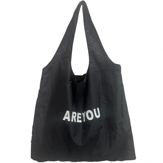 2025 Spring/Summer New Sweet and Fresh Shoulder Bag/Tote Bag, Large Capacity, Fashionable Letter Print Nylon Bag