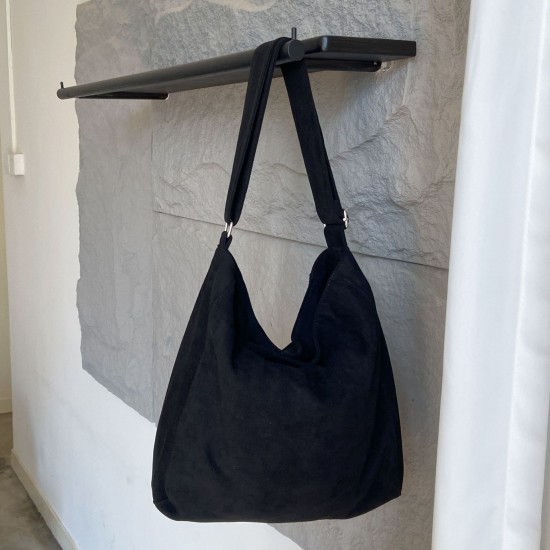 Original Japanese and Korean style new ins literary tote bag, fashionable soft texture, forest style solid color large capacity crossbody bag