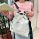 2025 new spring/summer Japanese style outdoor color-blocked drawstring backpack, commuting, casual, drawstring, lightweight, breathable travel bag