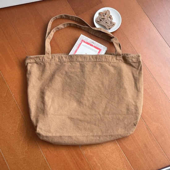 A very large and simple fashionable Korean canvas bag, INS large capacity, versatile solid color women's shoulder bag