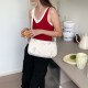 Korean style soft-surface premium commuter bag for women, 2025 new trendy fashion simple bow tote bag