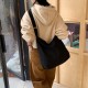 2025 Spring/Summer New Original Simple Korean Style Washed Canvas Bag, Large Capacity, Casual, Fashionable, Versatile Crossbody Bag