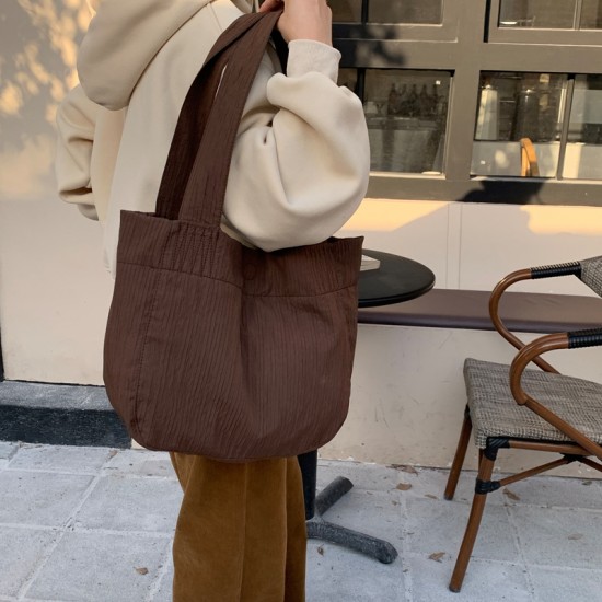 Muye Korean Selection ~ Large Capacity Tote Bag, Casual New Style, Korean Chic, Personalized Fashion Shopping Shoulder Bag