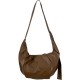 2025 Korean style, ins, large capacity, retro soft leather, pleated, lazy style, casual and versatile crossbody bag