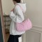 Japanese and Korean INS College Style Girl Heart Letter Label Simple Fashion Casual Versatile Large Capacity Cloud Crossbody Bag
