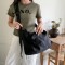 New 2025 Internet Celebrity Same Style Nylon Embroidered Crossbody Bag INS Large Capacity Travel Sports Bag