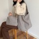 Korean ins blogger same style winter new woolen material large capacity lazy style fashionable versatile underarm bag