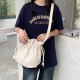 Korean Style Mini Crossbody Bag with Drawstring Fit, Harajuku Style, Casual, Cute, Artistic, Simple Bucket Bag