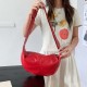 Korean style new premium soft leather glossy underarm bag, exquisite and full of texture, women's single shoulder crossbody bag