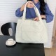 Women's Large Capacity Autumn/Winter Lined Embroidered Quilted Simple Tote Bag Fashionable Versatile Lightweight Solid Color Shoulder Bag