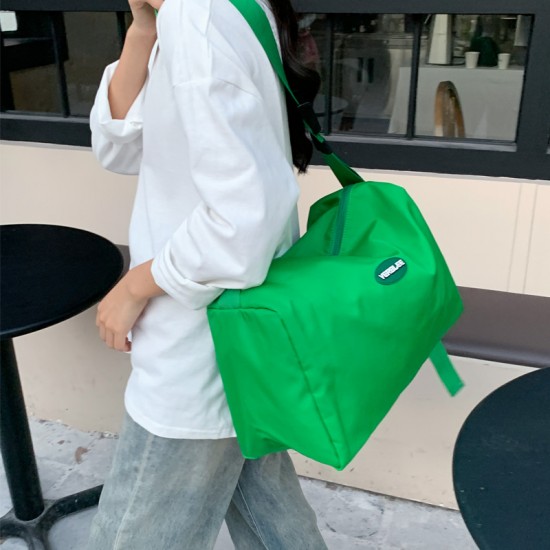 Nylon Fabric Trendy Pillow Bag for Women, 2025 Spring/Summer New Simple Large Capacity Casual Versatile Crossbody Bag