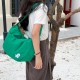 New Harajuku Japanese Style INS Nylon Bag, Simple Solid Color Embroidered Letter, Large Capacity, Girlish Casual Versatile Shoulder Bag