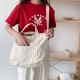 Original Japanese style handbag/crossbody canvas bag, fashionable commuting, large capacity, ins, heavily washed, distressed chic canvas bag