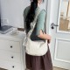 2025 Spring/Summer new workwear saddle bag, casual, literary, daily versatile large capacity wide shoulder strap crossbody bag